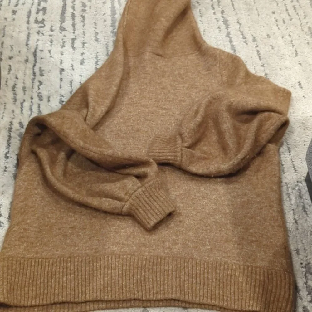 Aritzia Babaton | Adichie Oversized turtleneck Sweater Constant Camel - Picture 6 of 10